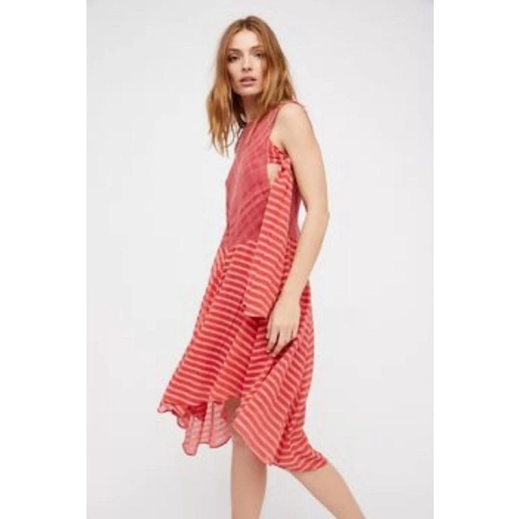 Free People Love It Side Tie Midi Dress size S - Picture 1 of 6